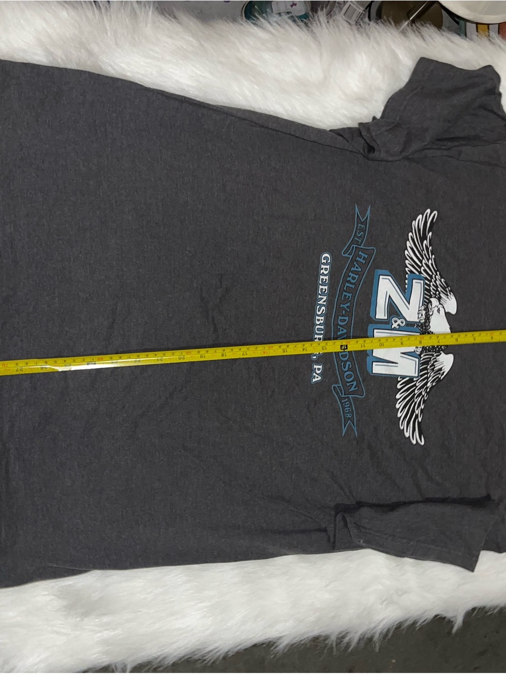VF Imagewear Graphic Pocket T-shirt Grey Harley Davidson Greensburg, PA Size XL
